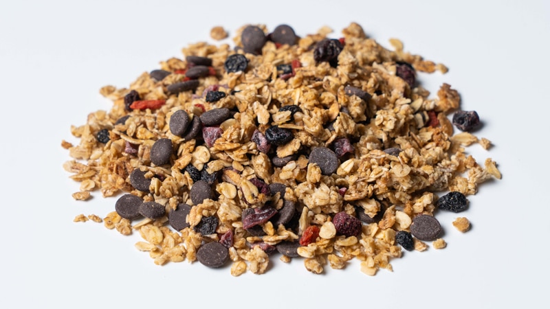 Oats, Chocolate Chips And Fruits
