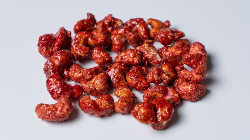 Caramelized Cashews With Pomegranate