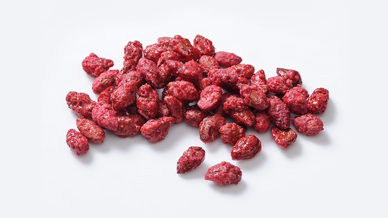 Caramelized Almonds With Pomegranate