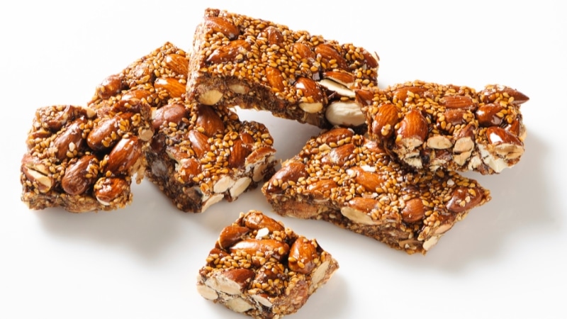 Almonds And Honey Sesame Bar