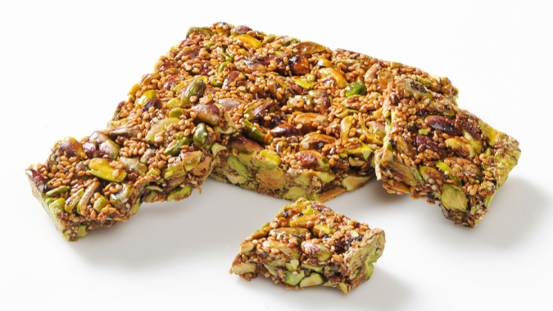 Pistachio And Honey Sesame Bar
