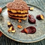 Napoleon with caramelized white chocolate cream